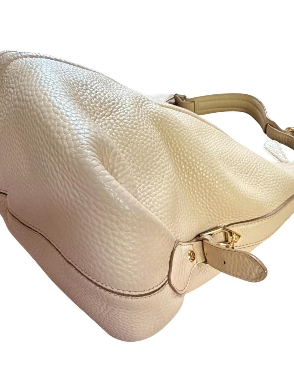 MCM Klara Medium Hobo Bag Beige Pebbled Leather Gold Hardware - Picture 10 of 14